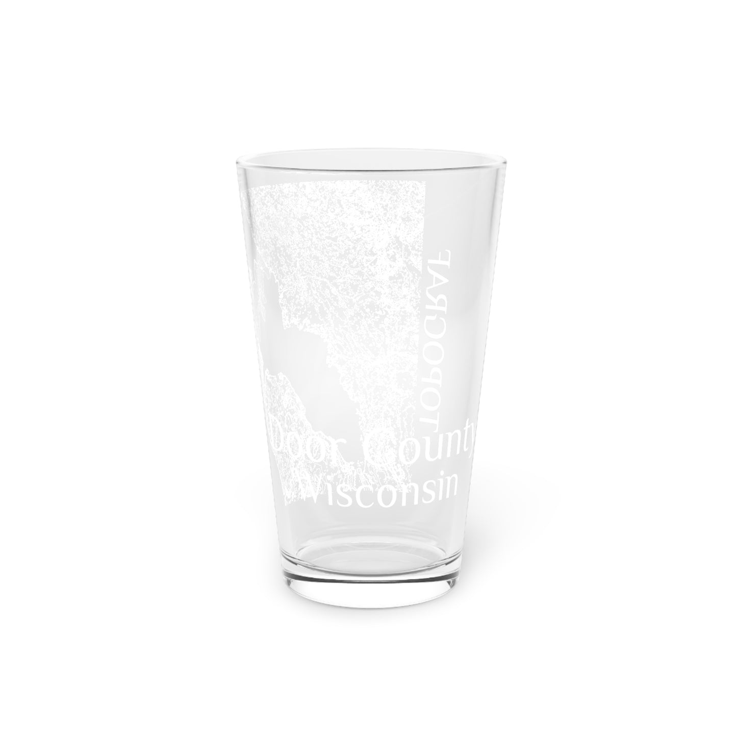 Door County, WI Pint Glass, 16oz