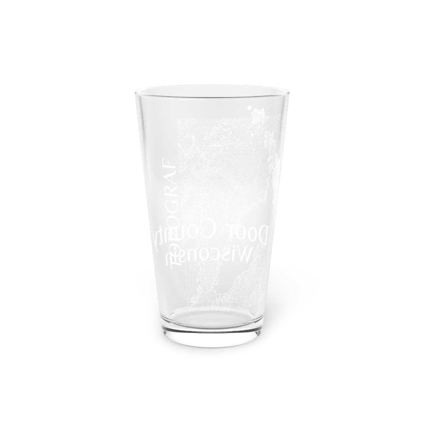 Door County, WI Pint Glass, 16oz