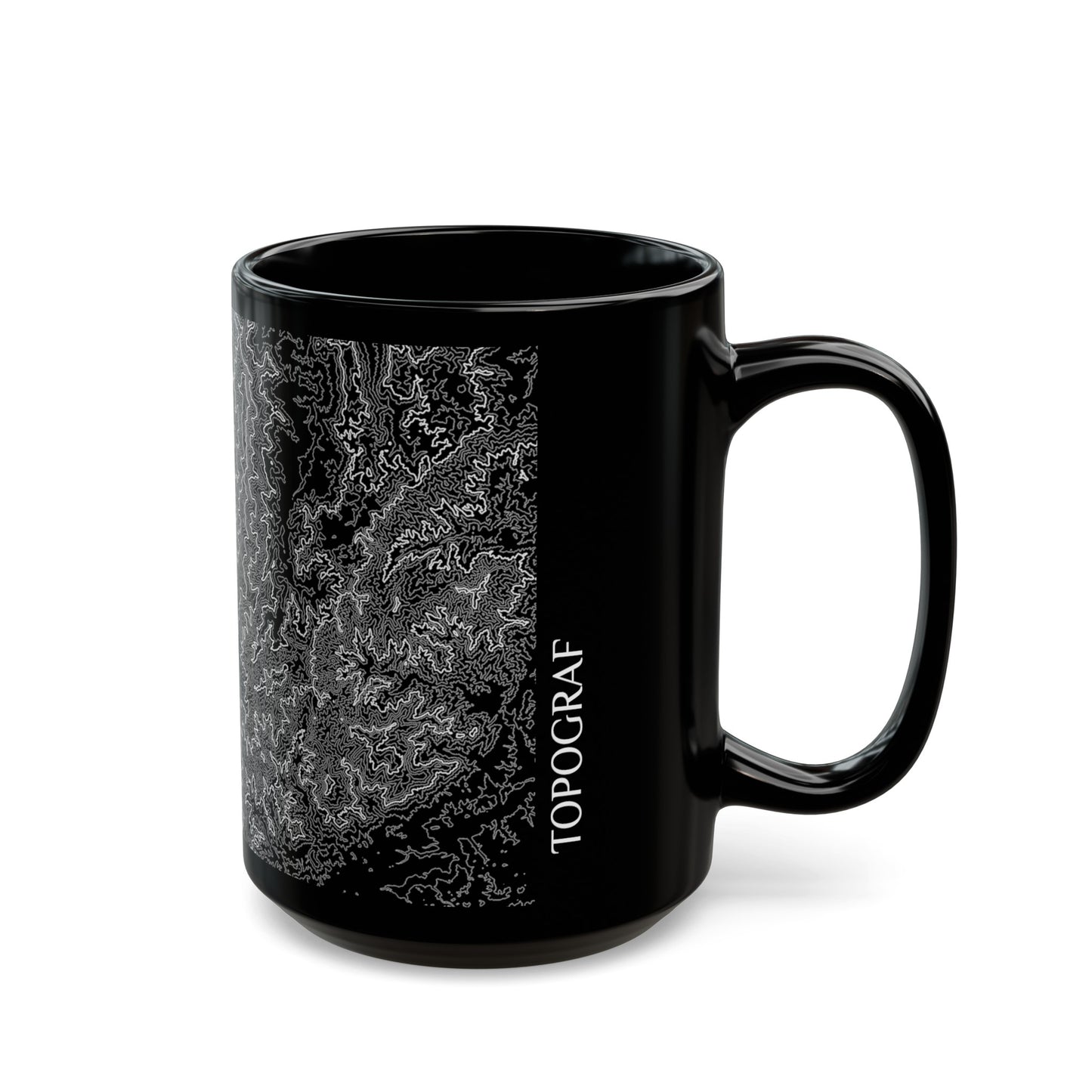 Mt. Mitchell, NC Black Mug 15 oz.