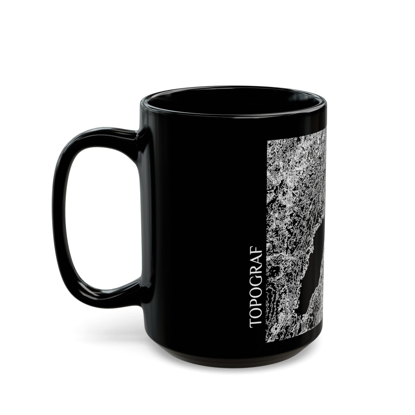 Door County, WI Black Mug 15 oz.