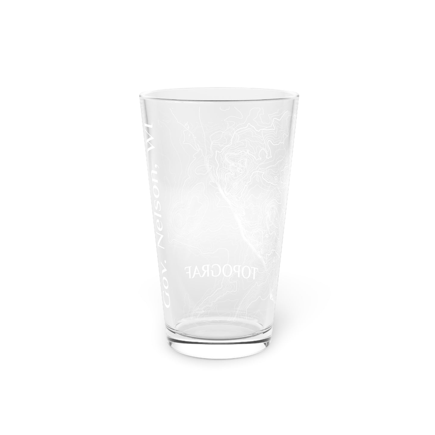 Gov. Nelson, WI Pint Glass, 16oz