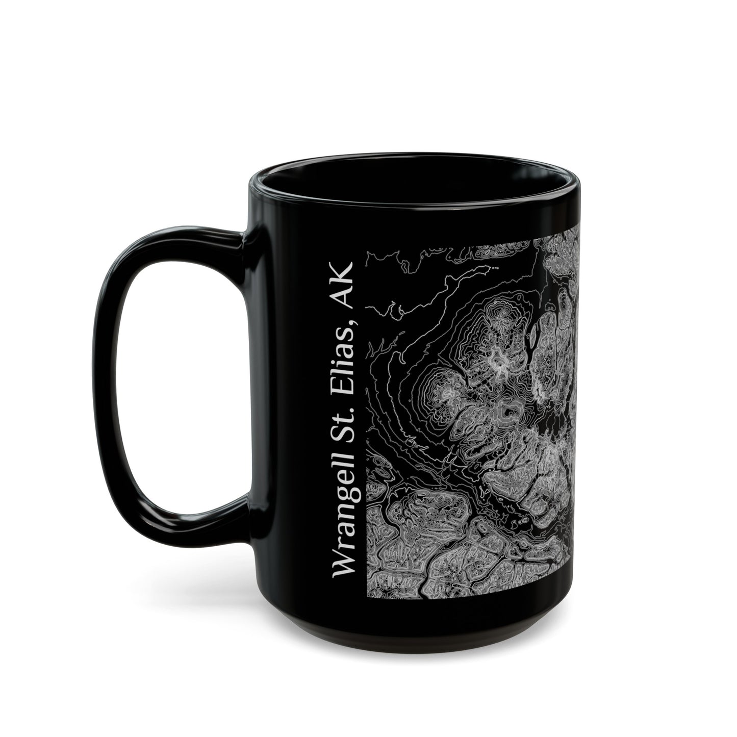 Wrangell St. Elias, AK Black Mug 15 oz.
