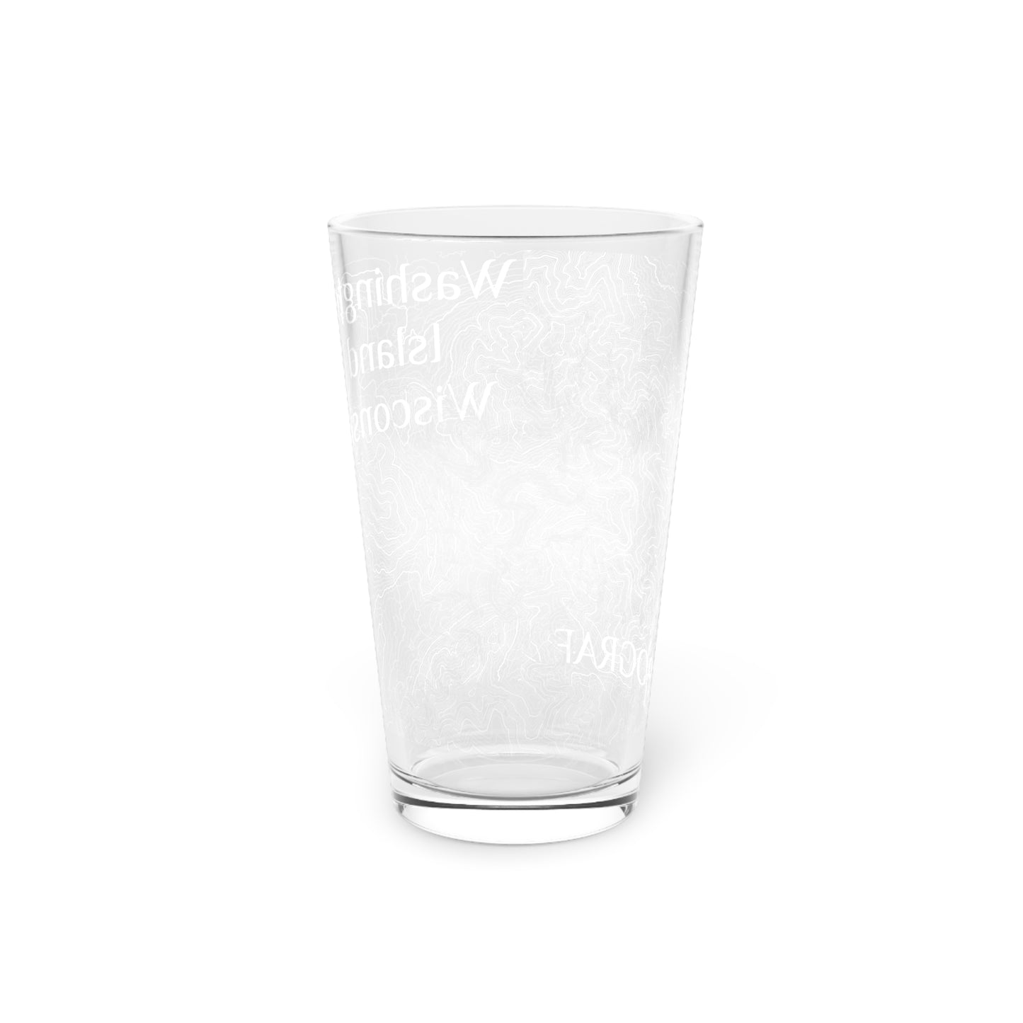 Washington Island, WI Pint Glass, 16oz