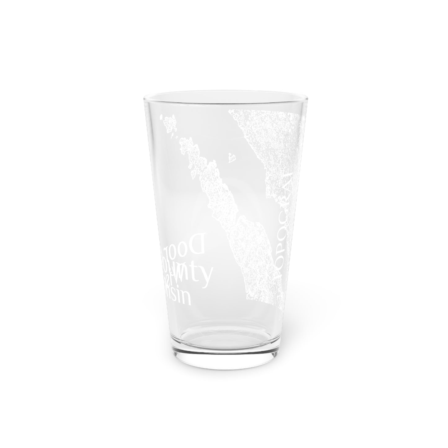 Door County, WI Pint Glass, 16oz
