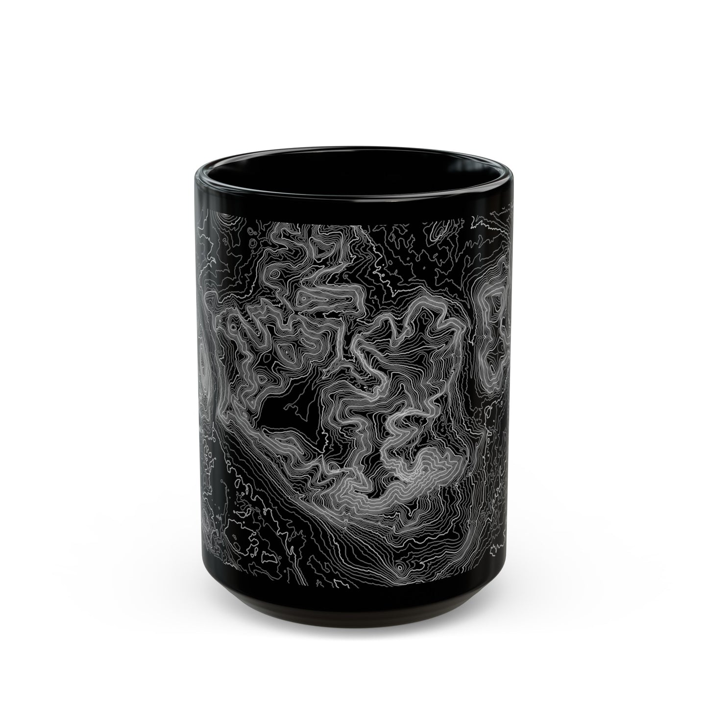 Mt. Katahdin, ME Black Mug 15 oz.