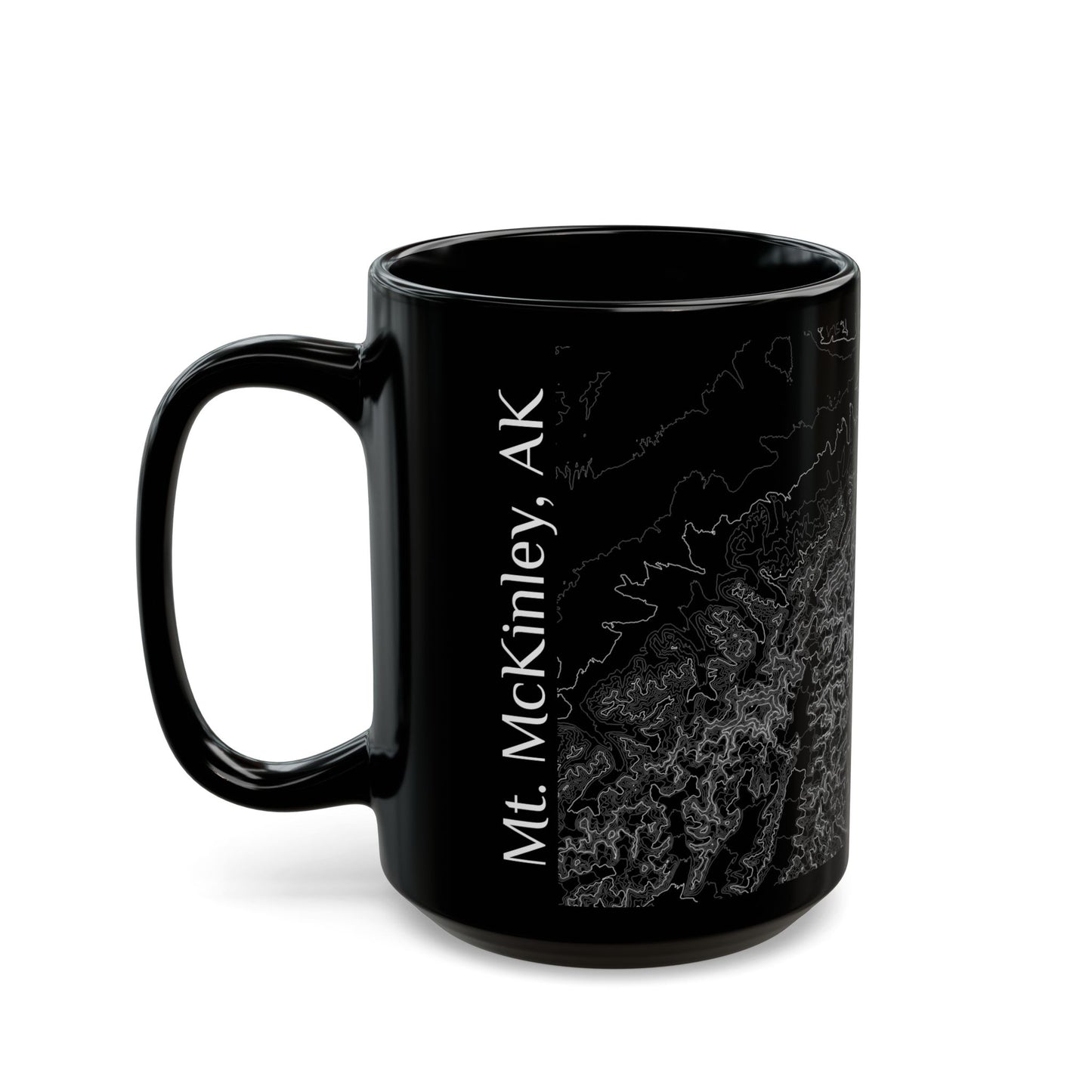 Mt. McKinley, AK Black Mug 15 oz.