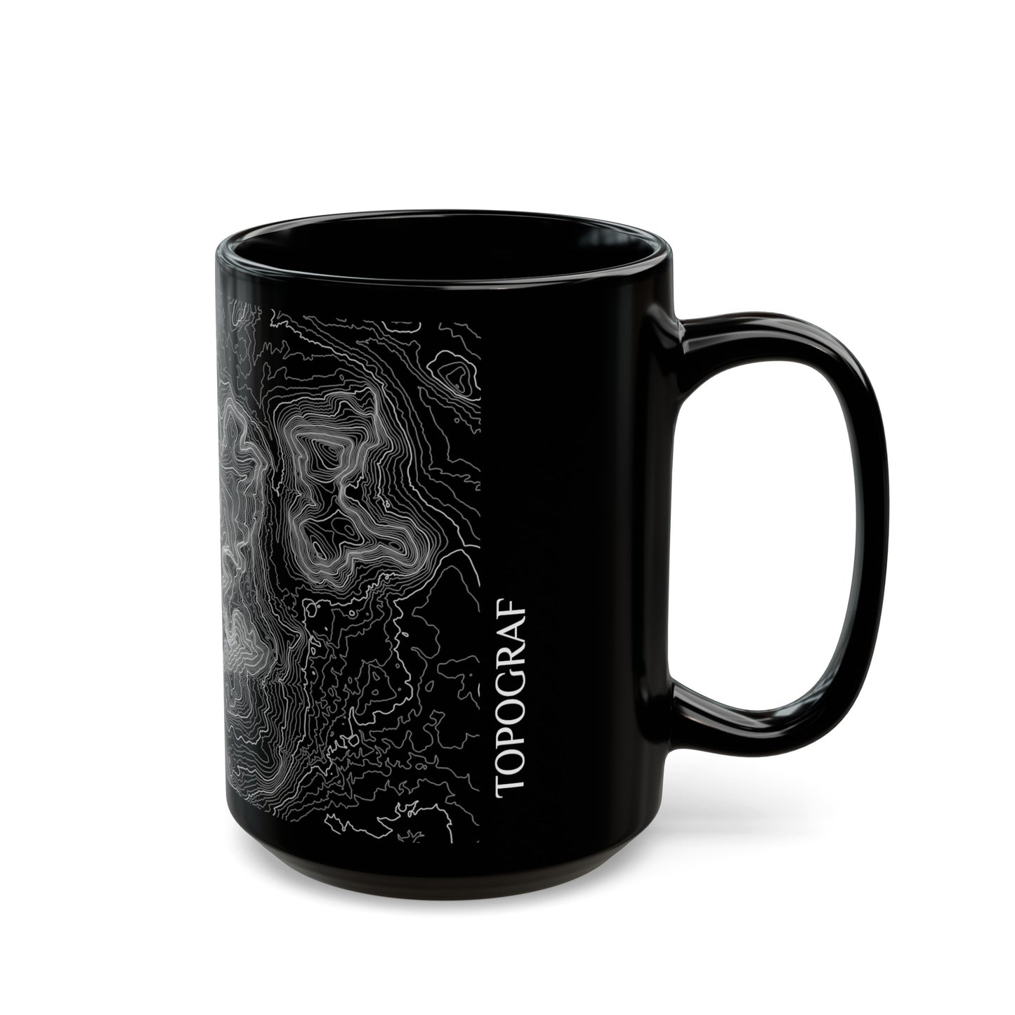 Mt. Katahdin, ME Black Mug 15 oz.