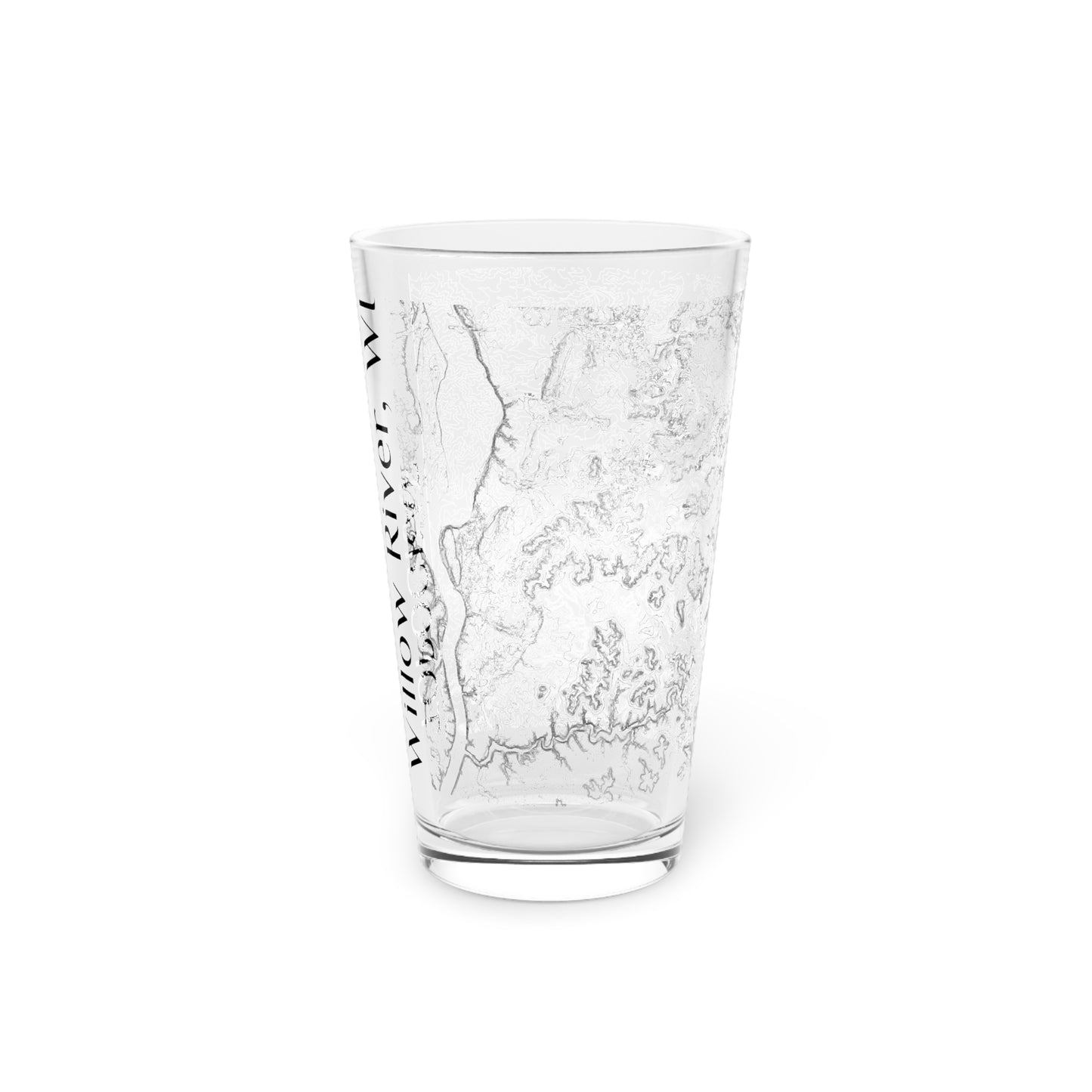 Willow River, WI Pint Glass, 16oz