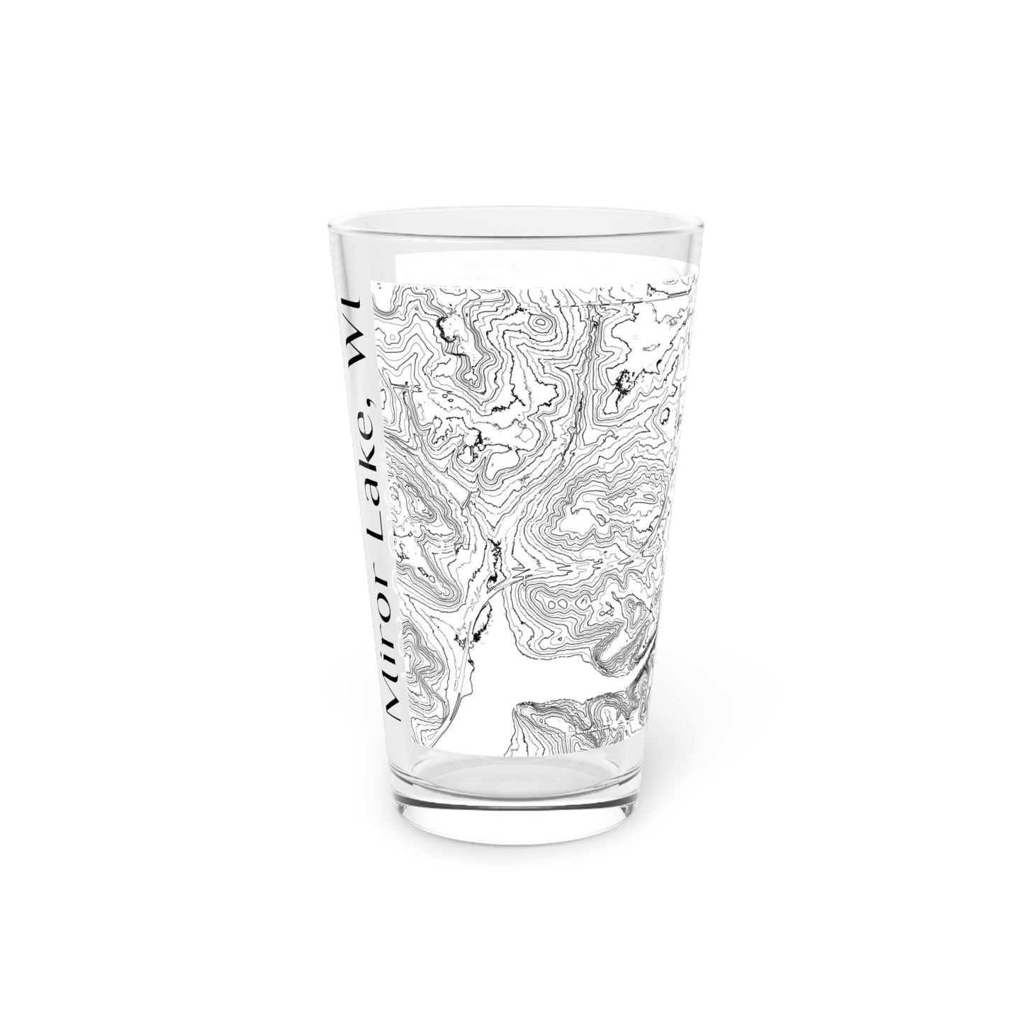 Mirror Lake, WI Pint Glass, 16oz