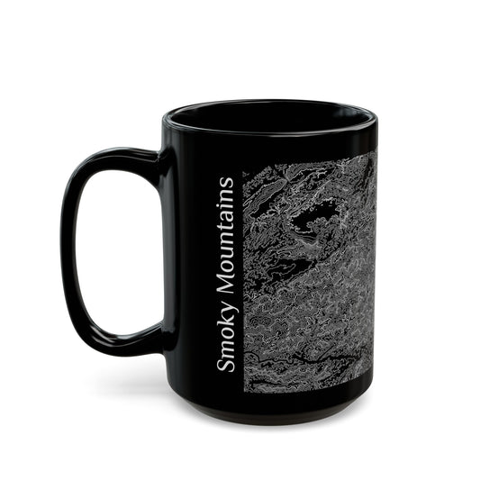 Great Smoky Mountains Black Mug 15 oz.