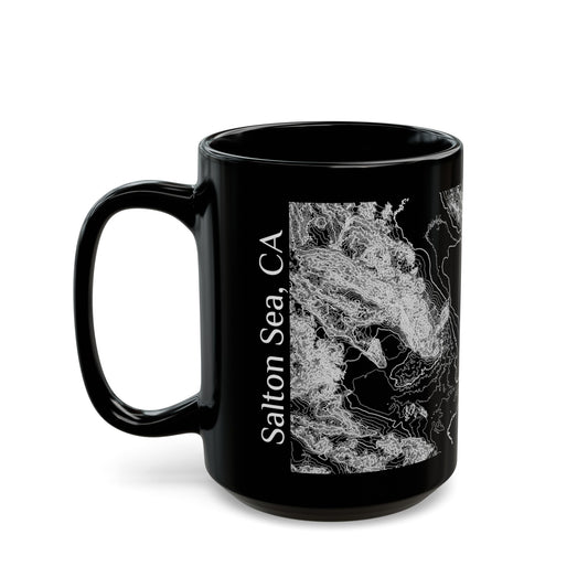 Salton Sea, CA Black Mug 15 oz.