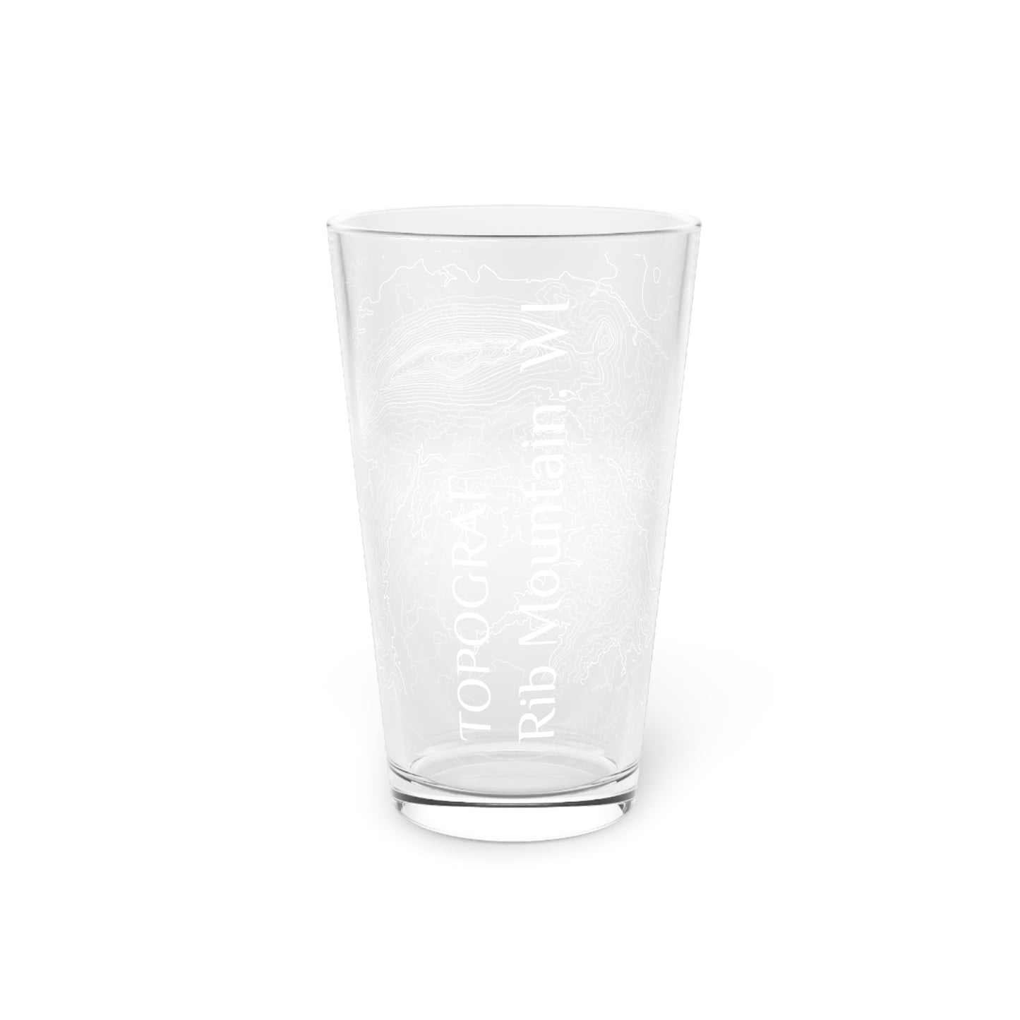 Rib Mountain, WI Pint Glass, 16oz