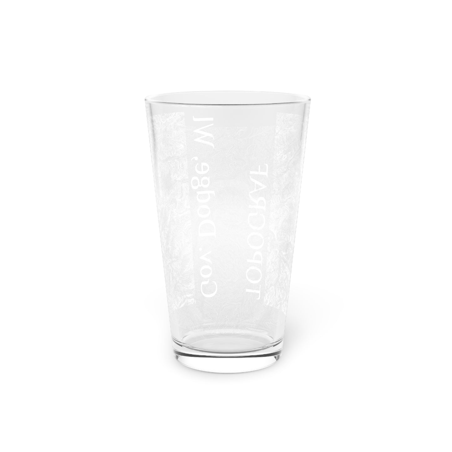 Gov. Dodge, WI Pint Glass, 16oz