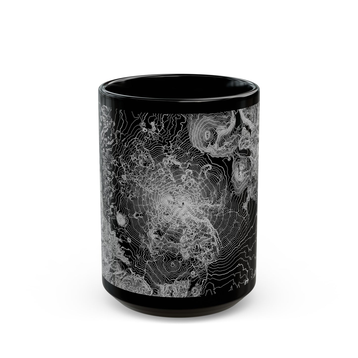 Mt. Shasta, CA Black Mug 15 oz.