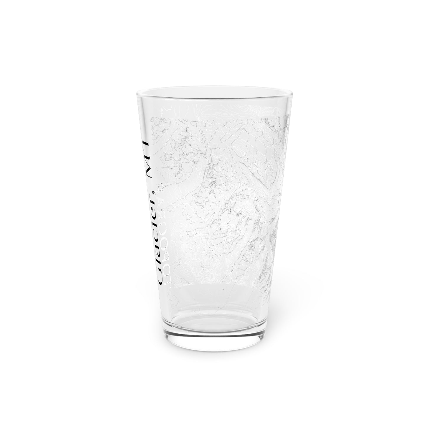 Glacier, MT Pint Glass, 16oz
