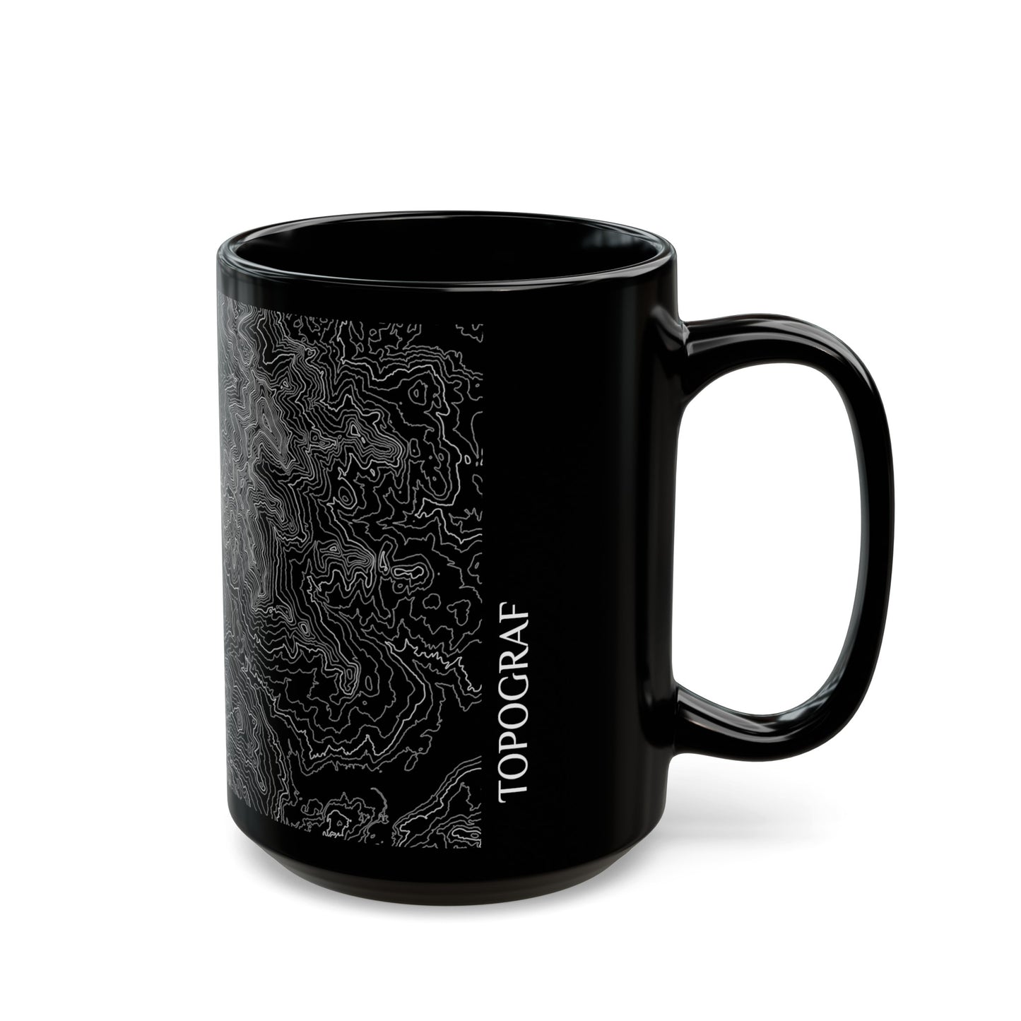 Mt. Mansfield, VT Black Mug 15 oz.