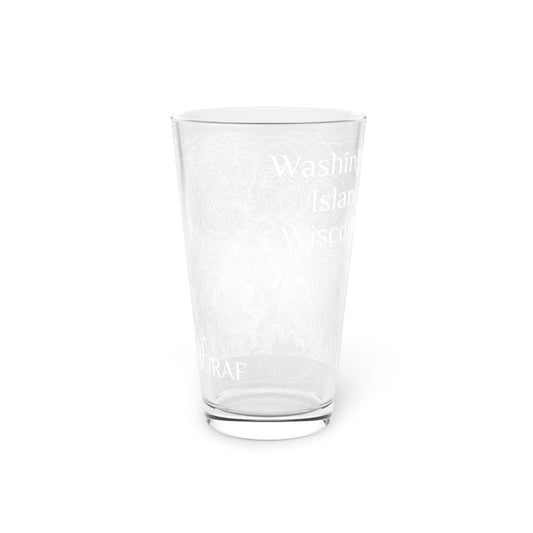 Washington Island, WI Pint Glass, 16oz