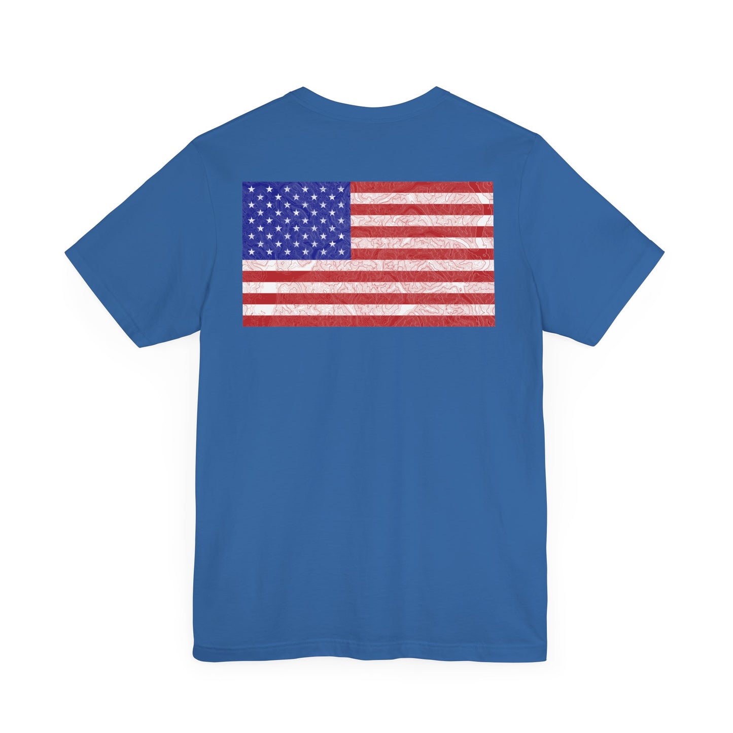 Flag & Map Tee - Unisex Jersey Short Sleeve Shirt