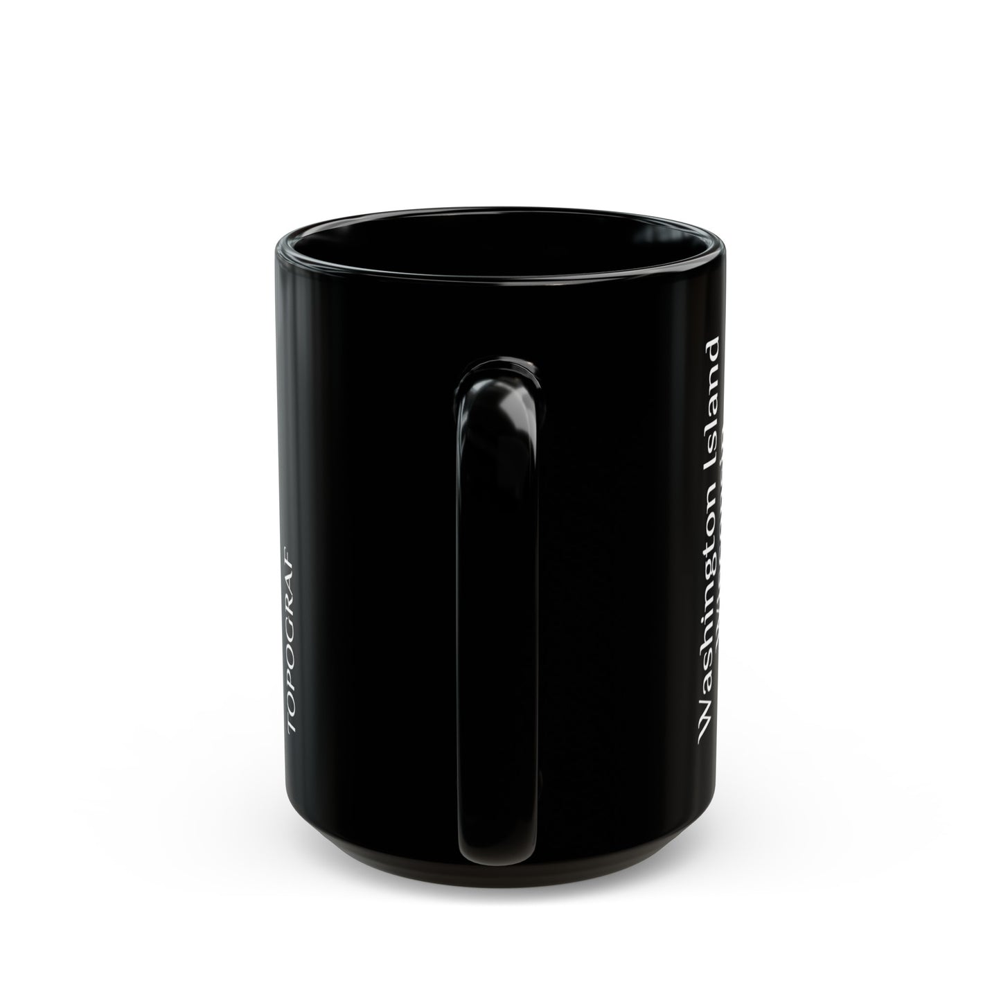 Washington Island, WI Black Mug 15 oz.