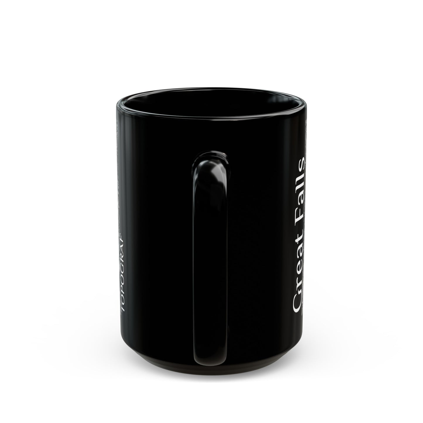 Great Falls Black Mug 15 oz.