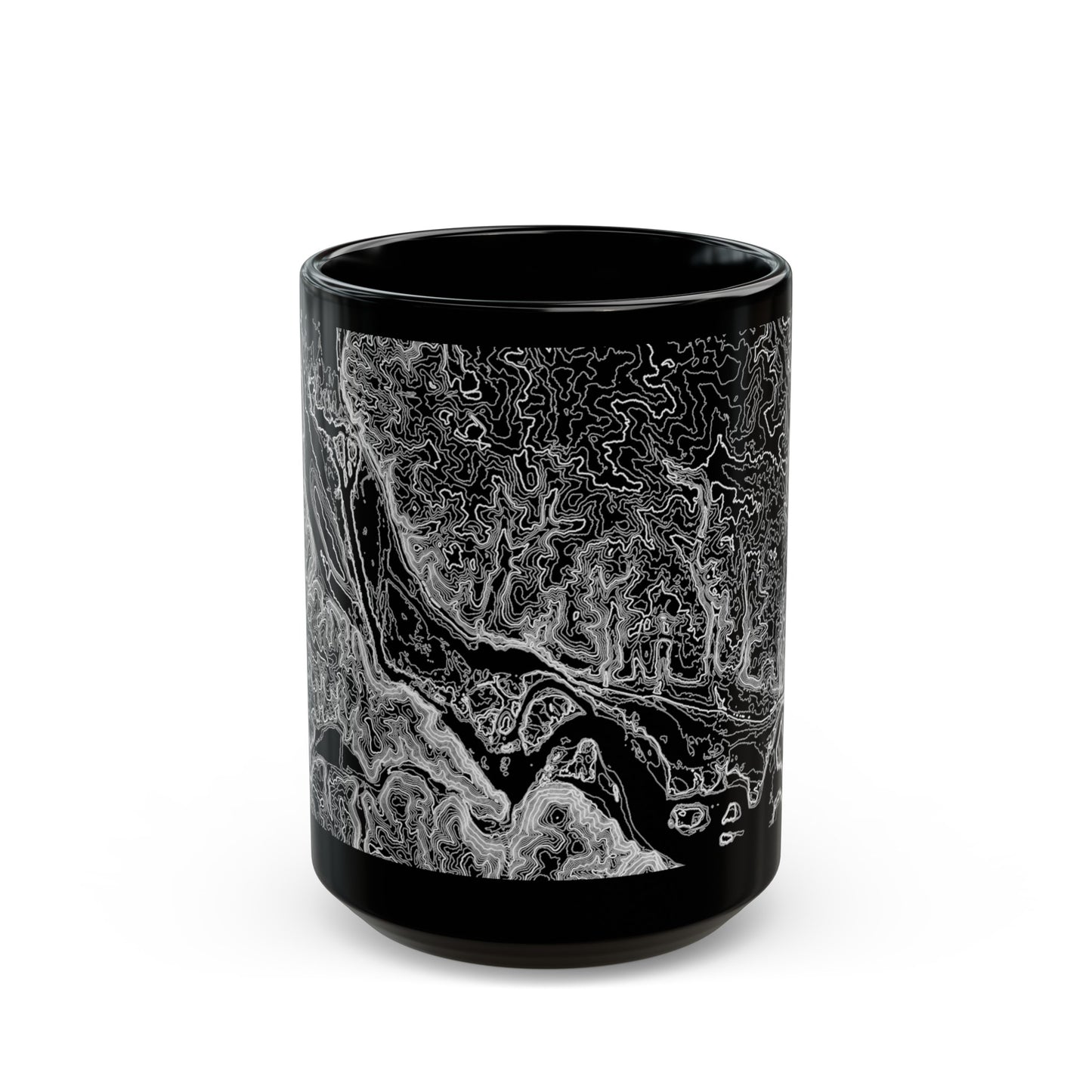 Great Falls Black Mug 15 oz.