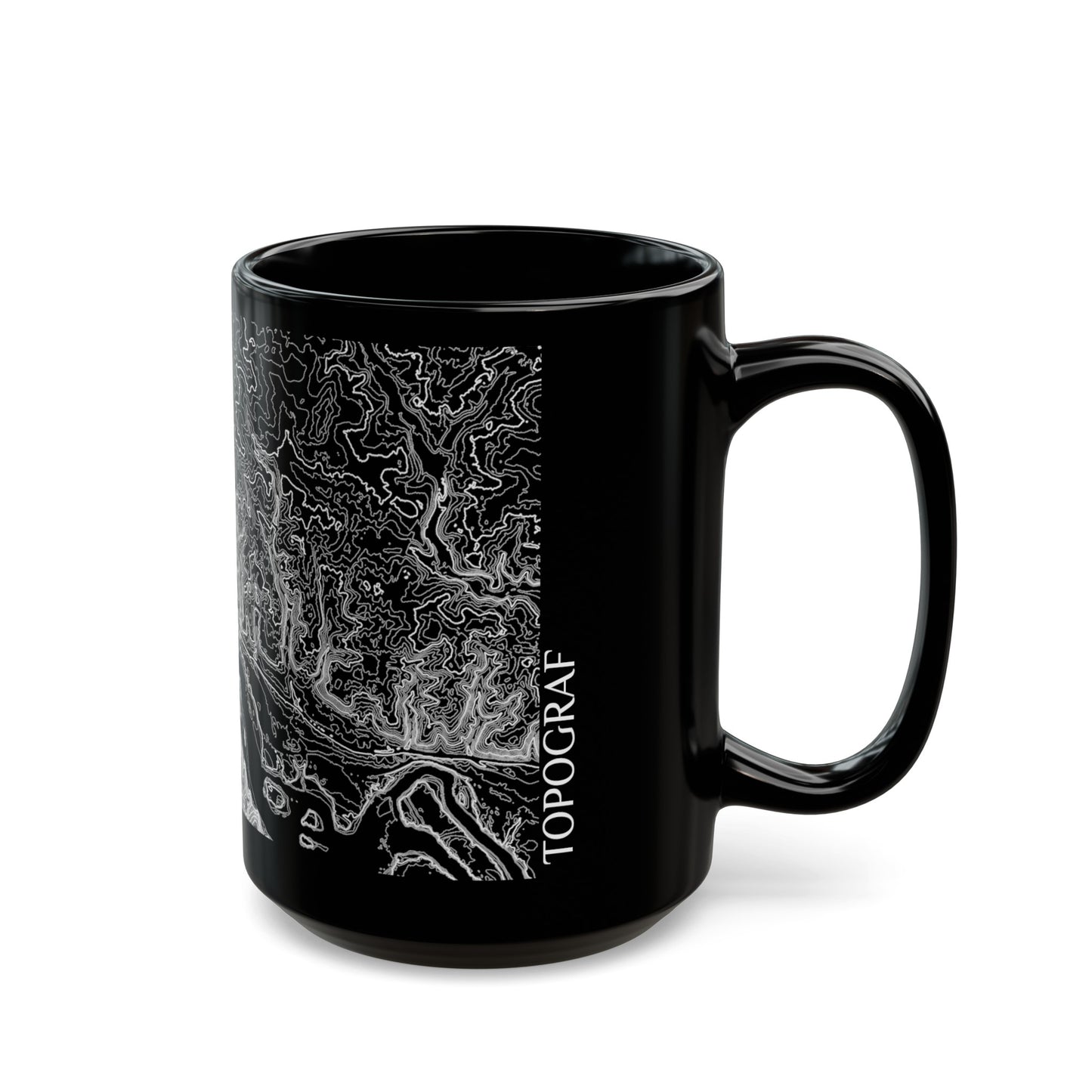 Great Falls Black Mug 15 oz.