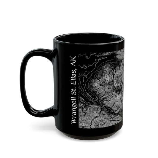 Wrangell St. Elias, AK Black Mug 15 oz.