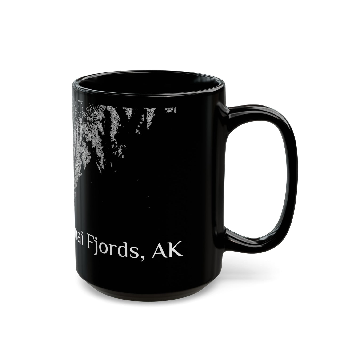 Kenai Fjords, AK Black Mug 15 oz.