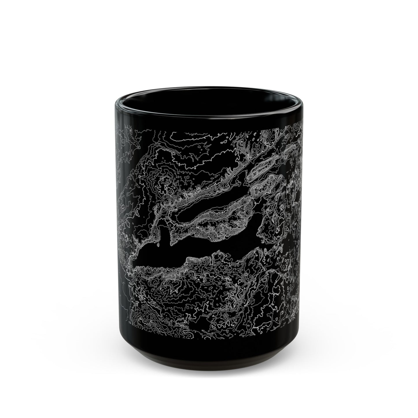 Lake Geneva, WI Black Mug 15 oz.