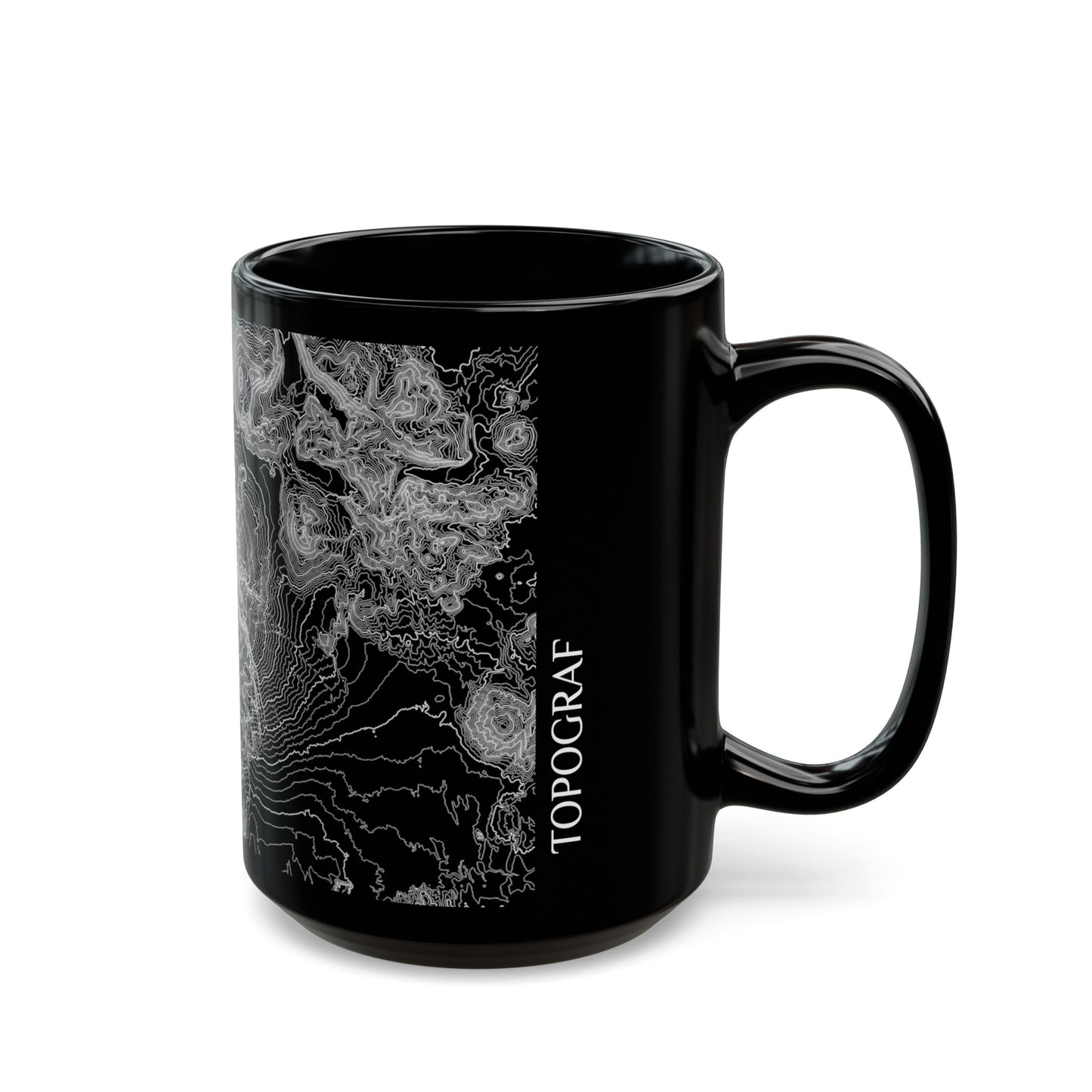 Mt. Shasta, CA Black Mug 15 oz.