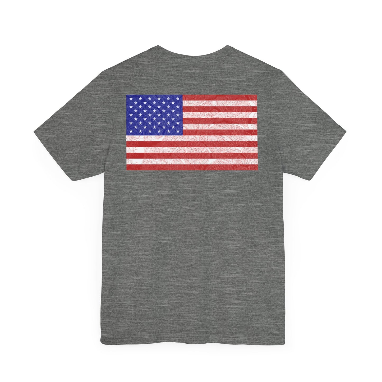 Flag & Map Tee - Unisex Jersey Short Sleeve Shirt