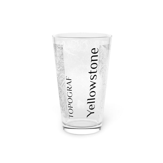 Yellowstone, WY Pint Glass, 16oz