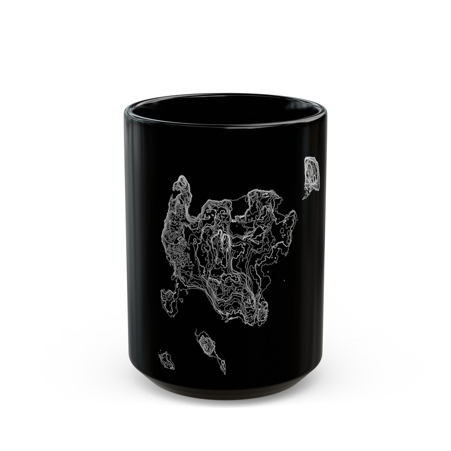 Washington Island, WI Black Mug 15 oz.