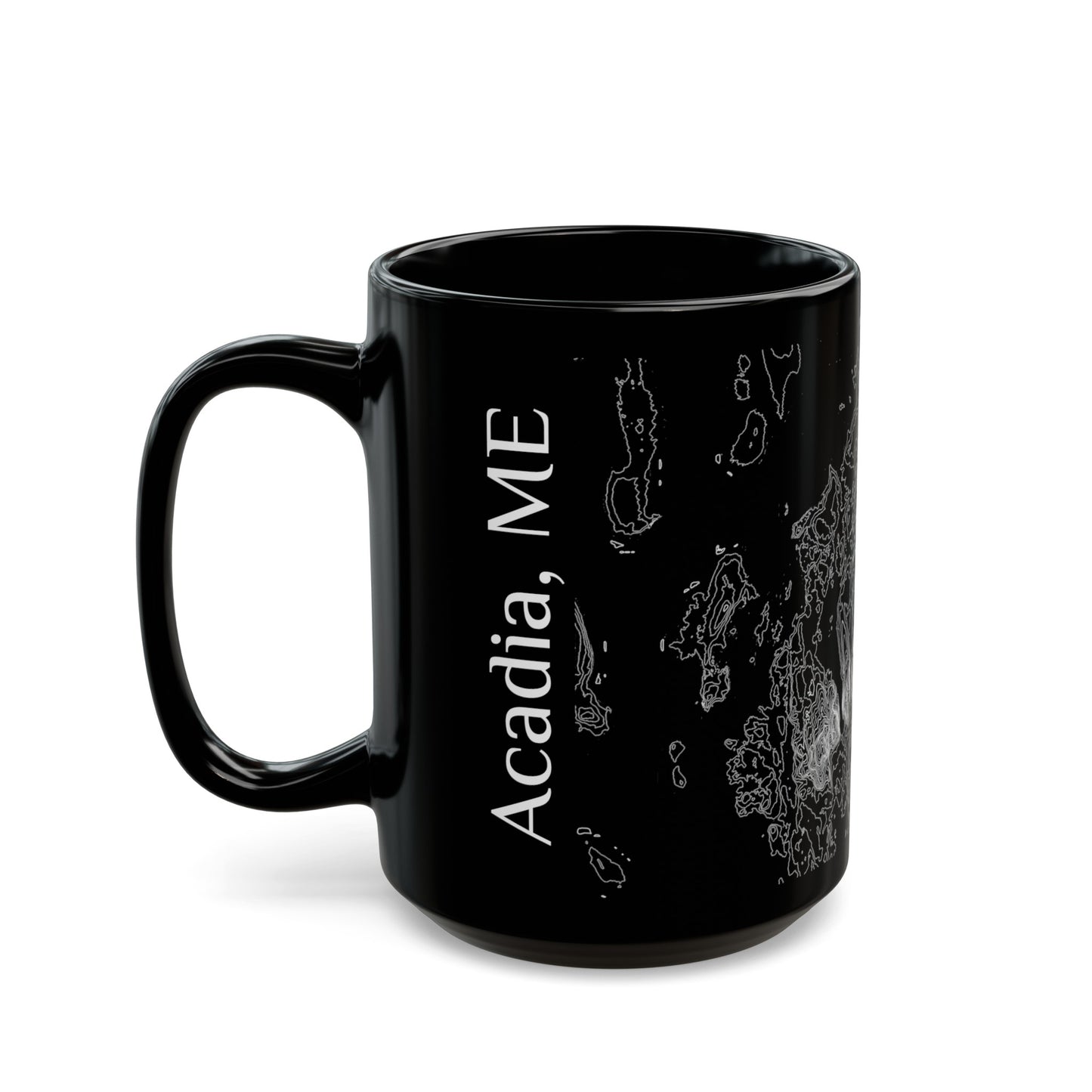 Acadia, ME Black Mug 15 oz.