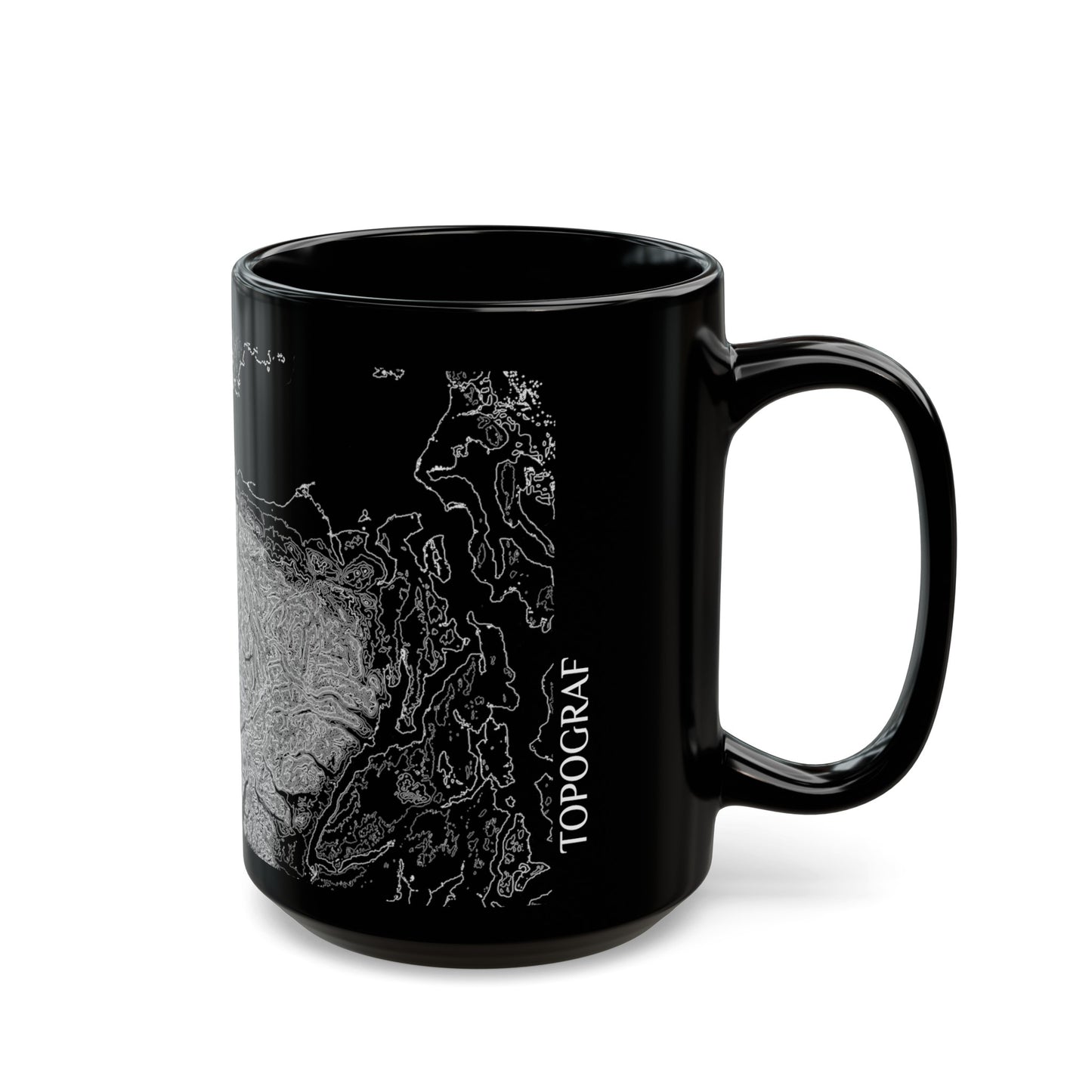 Olympic Coast, WA Black Mug 15 oz.