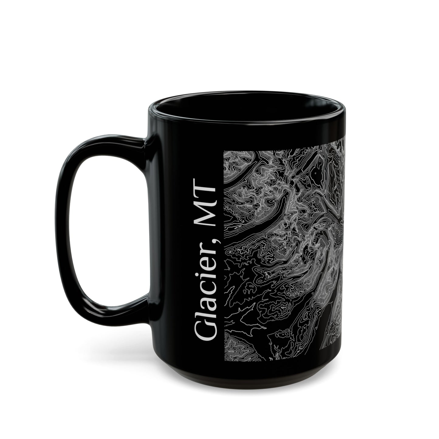 Glacier, MT Black Mug 15 oz.