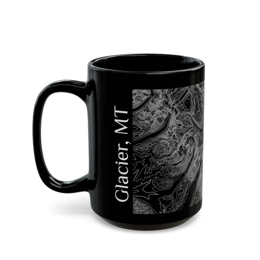 Glacier, MT Black Mug 15 oz.