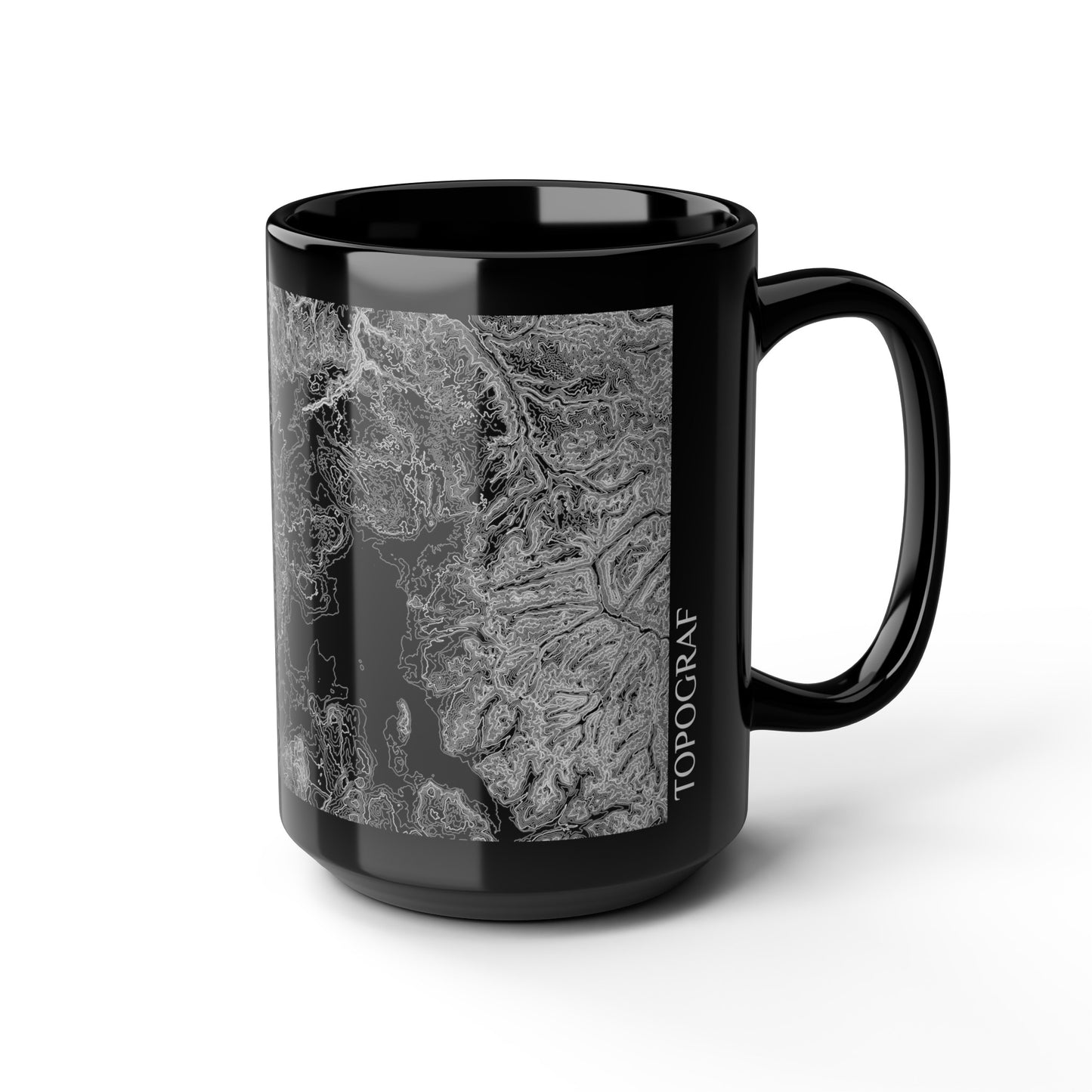 Yellowstone, WY Black Mug 15 oz.