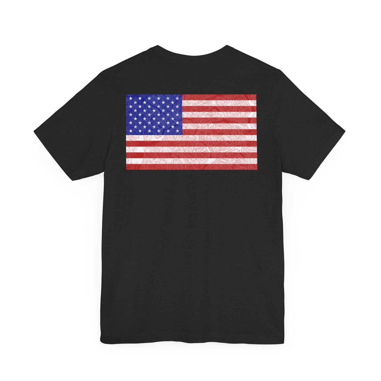 Flag & Map Tee - Unisex Jersey Short Sleeve Shirt