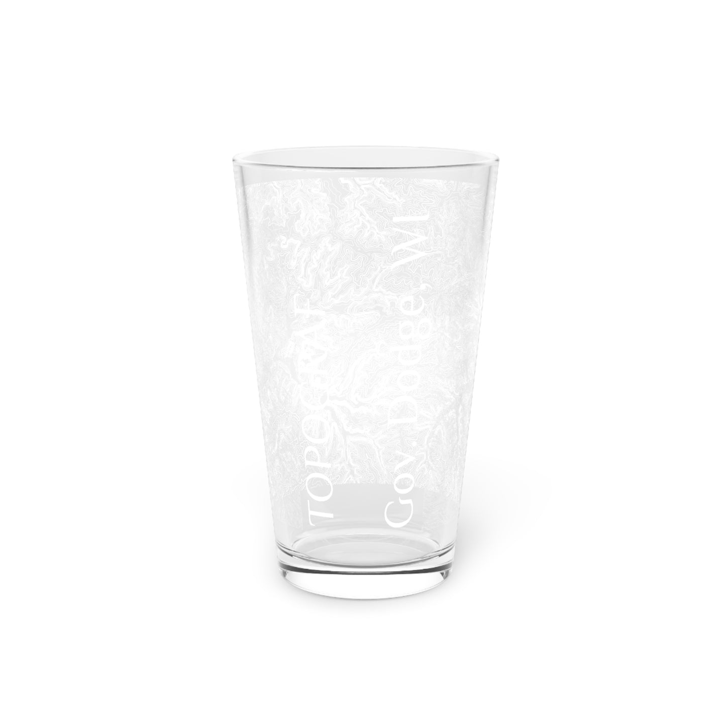 Gov. Dodge, WI Pint Glass, 16oz