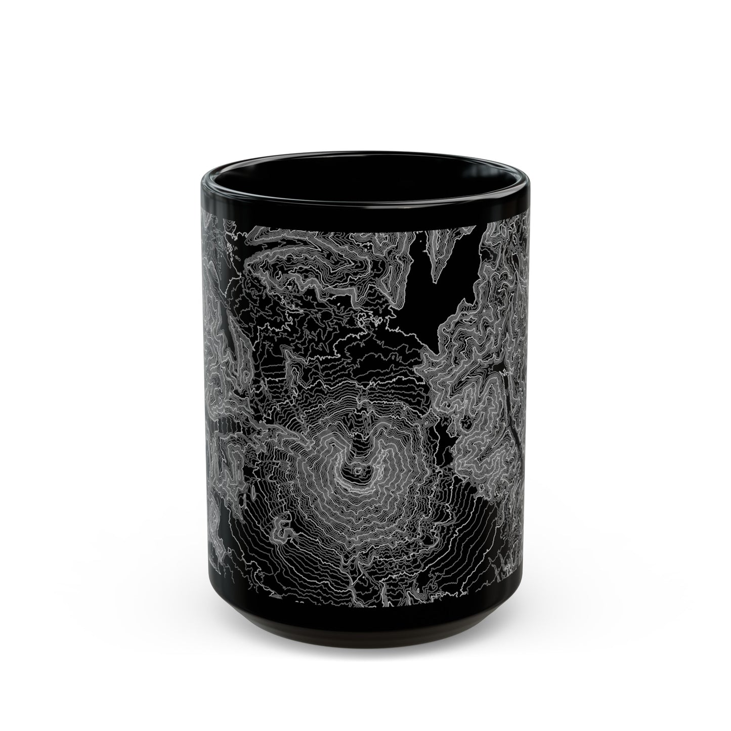 Mt. St. Helens, WA Black Mug 15 oz.