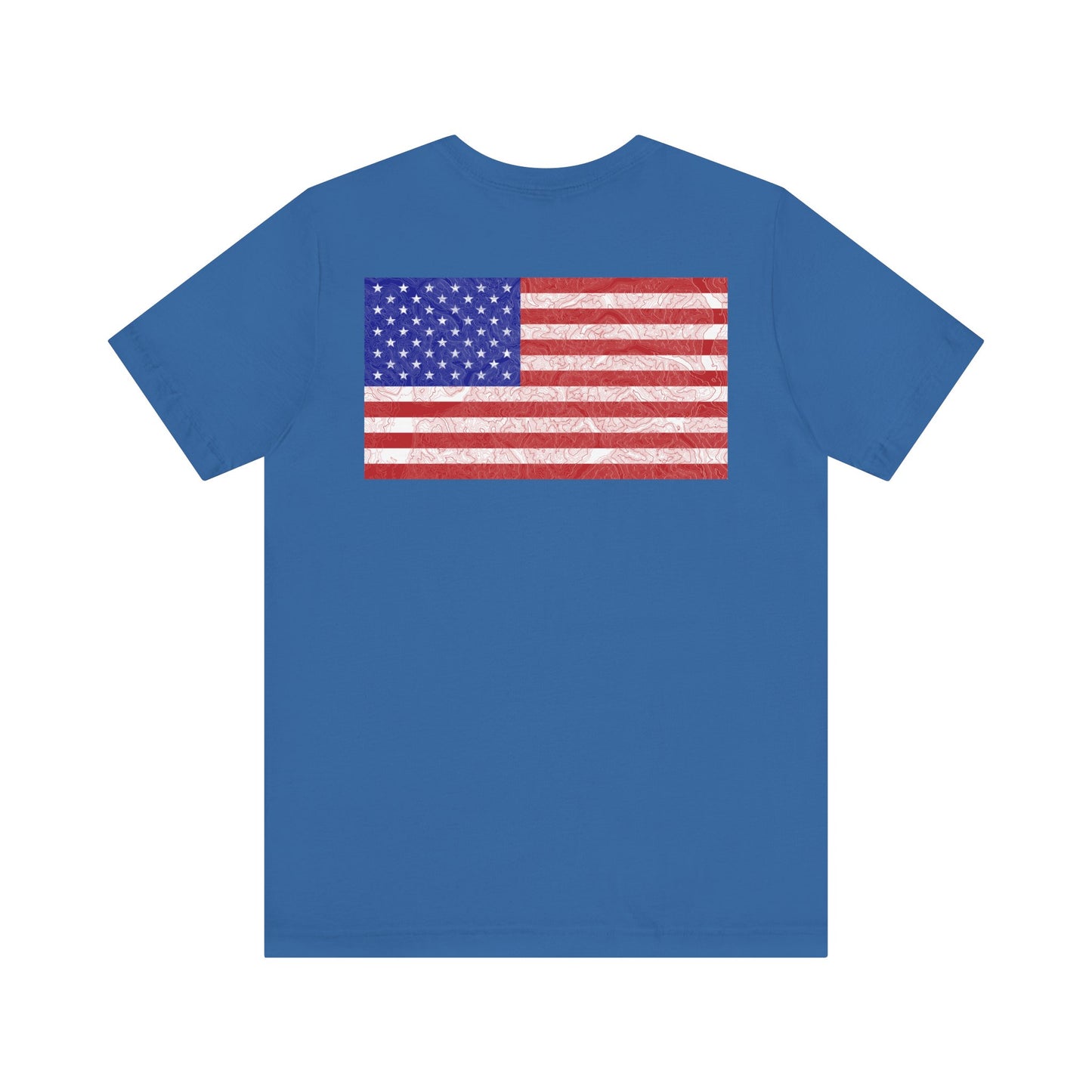 Flag & Map Tee - Unisex Jersey Short Sleeve Shirt