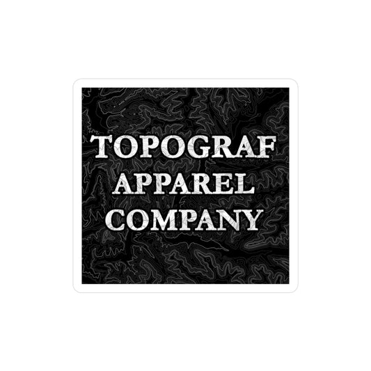 TOPOGRAF Apparel Co. Vinyl Decal