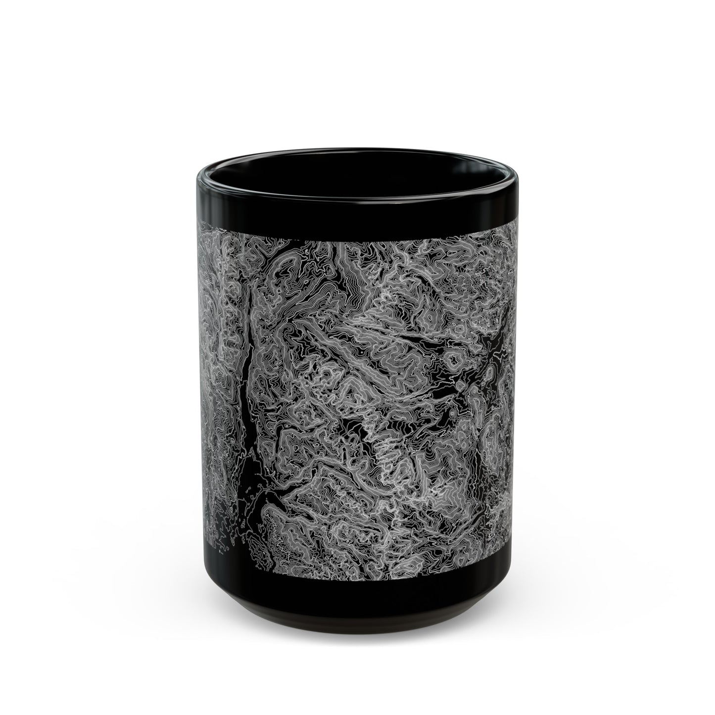 Rocky Mountains Black Mug 15 oz.