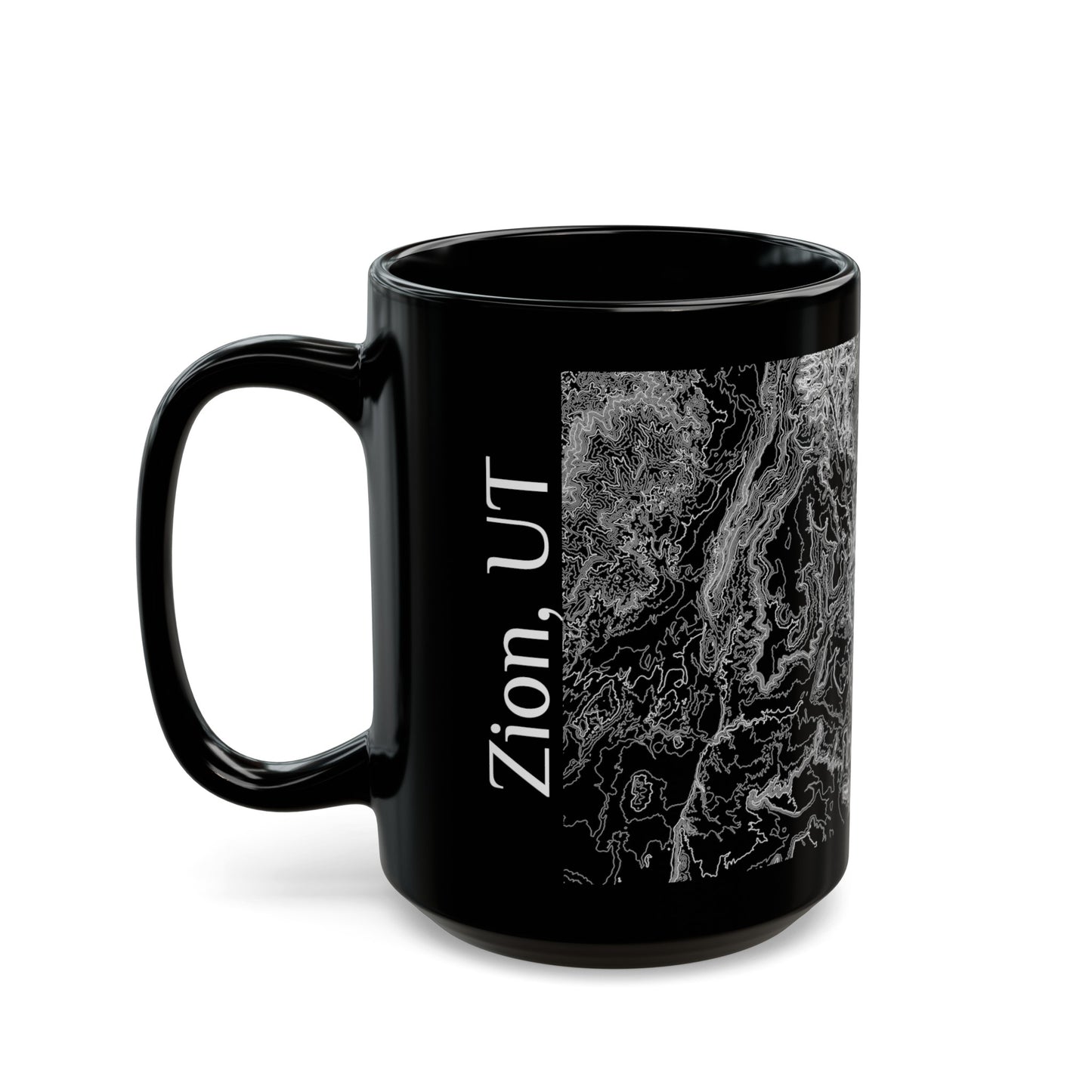 Zion, UT Black Mug 15 oz.