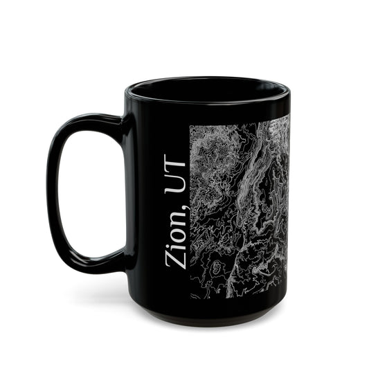 Zion, UT Black Mug 15 oz.