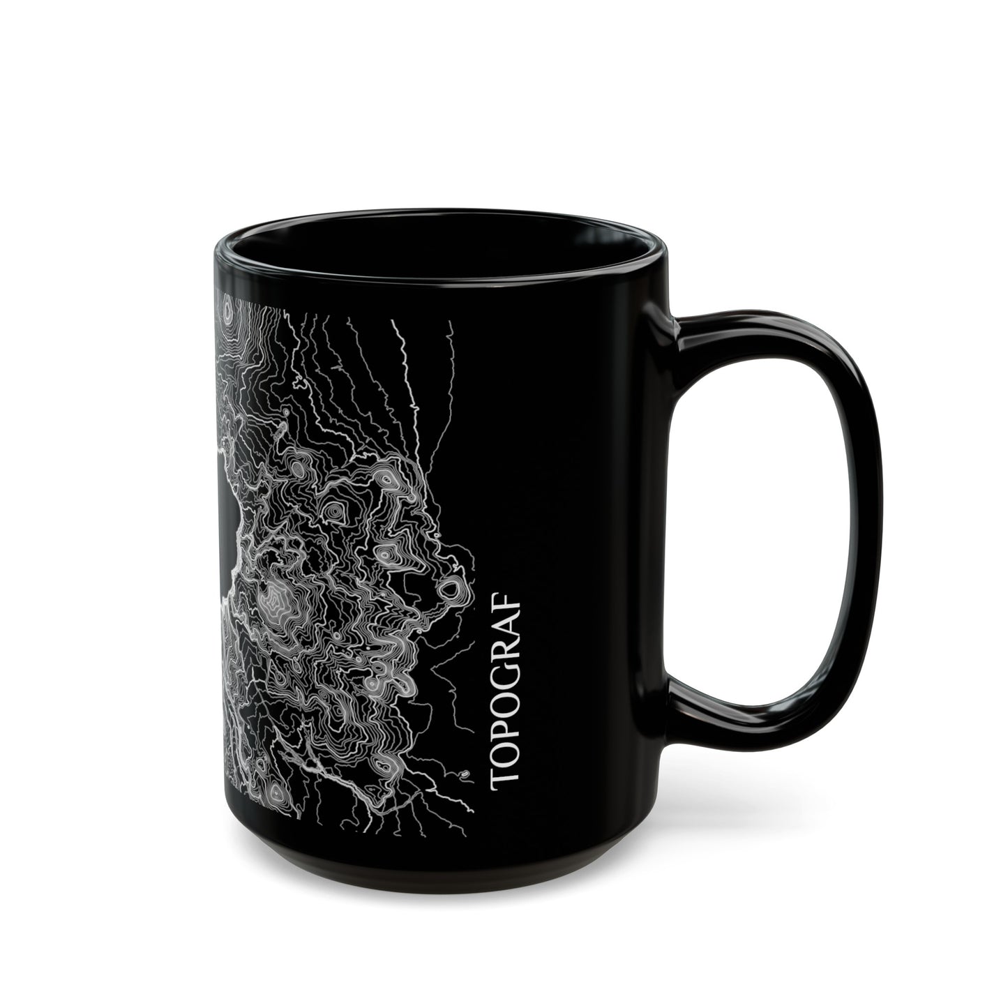 Crater Lake, OR Black Mug 15 oz.