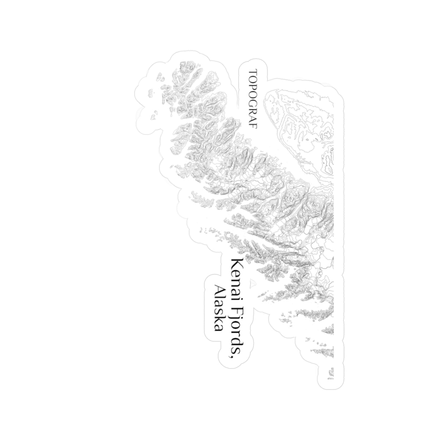 Kenai Fjords, AK Vinyl Decal