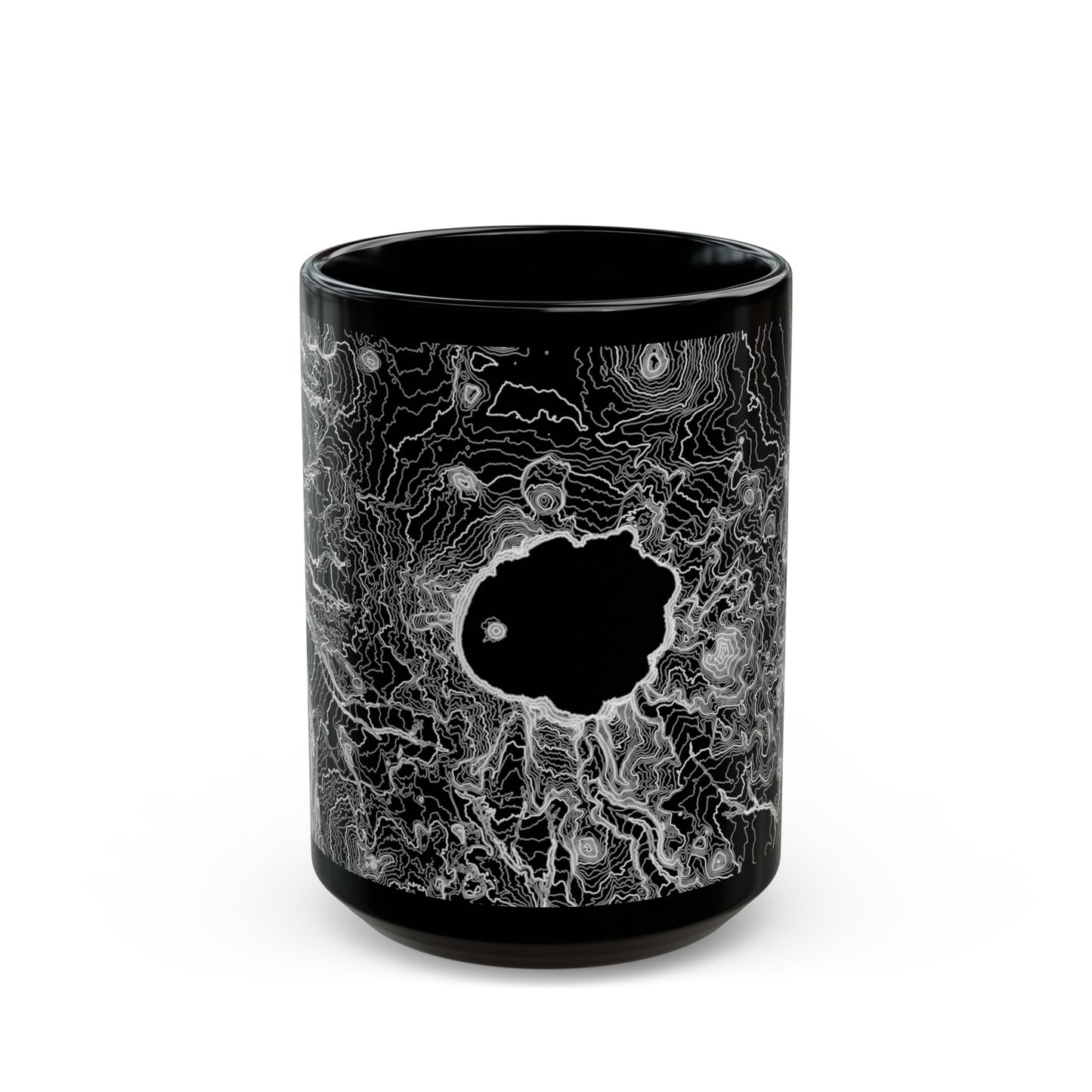 Crater Lake, OR Black Mug 15 oz.