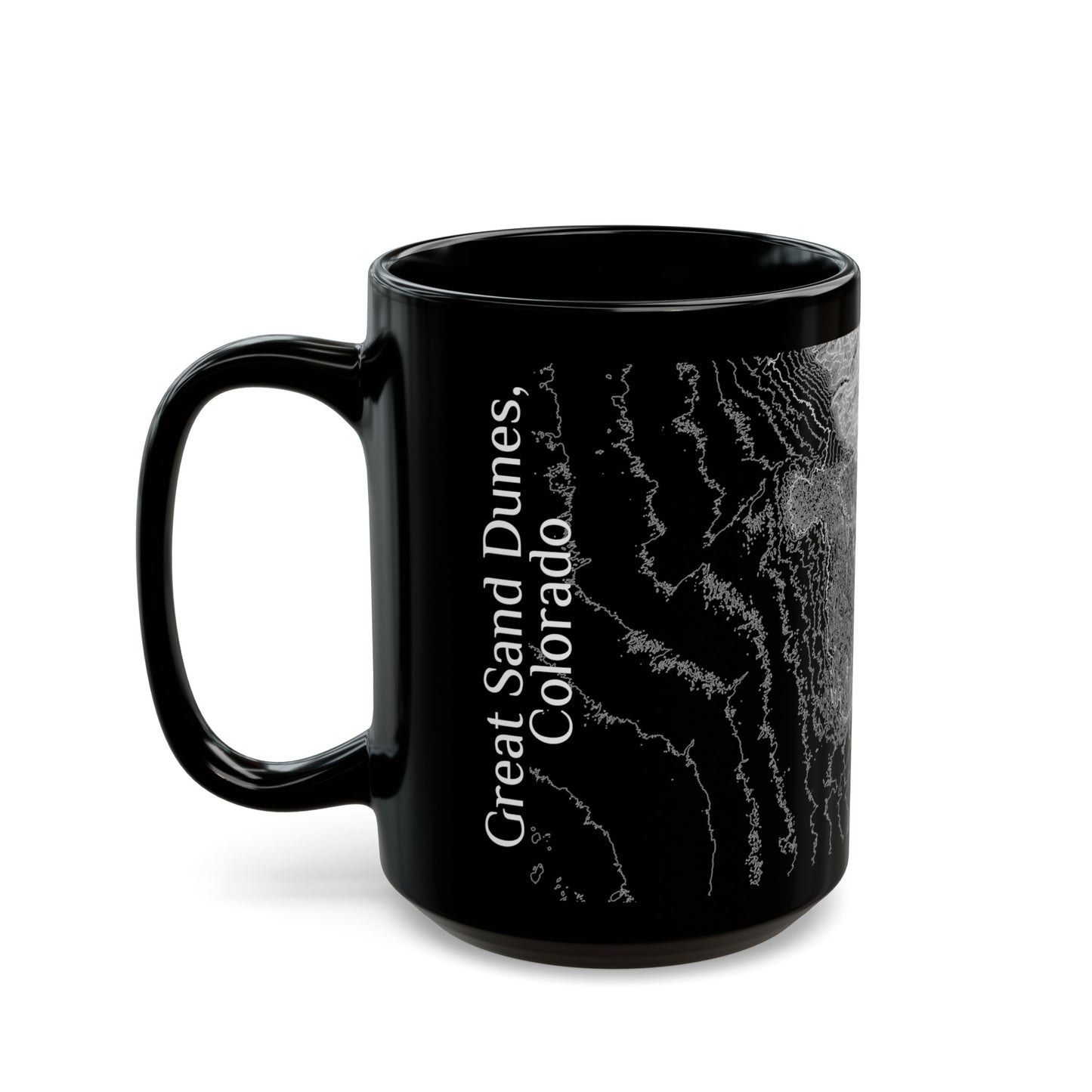 Great Sand Dunes, CO Black Mug 15 oz.